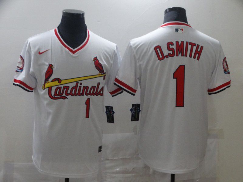 Men St.Louis Cardinals #1 O.Smith White Game 2021 Nike MLB Jersey->st.louis cardinals->MLB Jersey